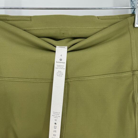 Lululemon Invigorate High Rise Tight 25" Bronze Green Size 4 - Picture 4 of 6